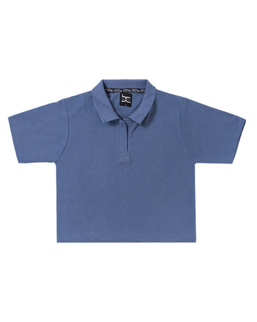 Women Polo T shirt Slate Grey