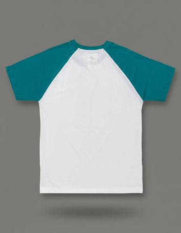 Raglan White And Green