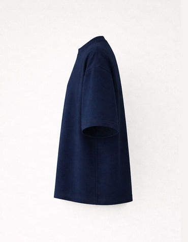 Dark Blue Premium Looperknit Cotton Drop Shoulder