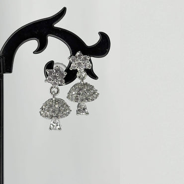 Silver AD Stone Jhumksd
