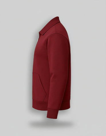 Maroon Collar Jacket