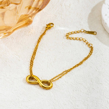 Golden Anti Tarnish Infinity Neckpiece