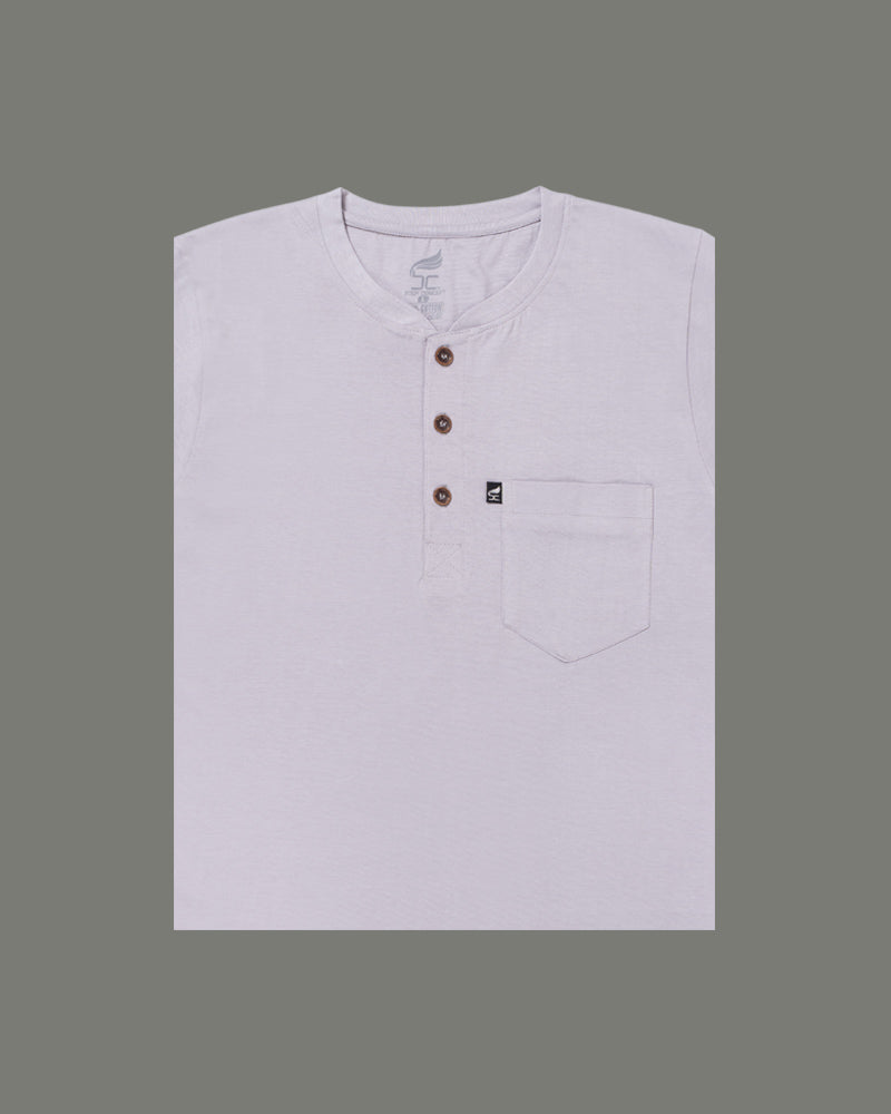 Henley Collar White