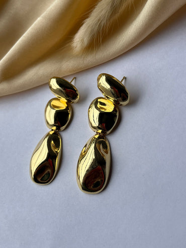 Golden Triple Drop Anti Tarnish Danglers