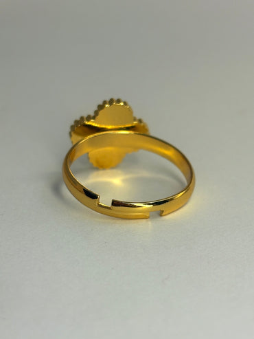 Black Anti Tarnish Vancleef Ring