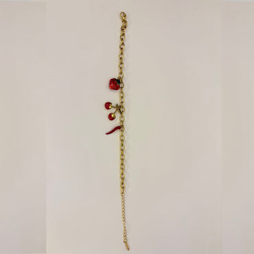 Golden Anti Tarnish Cherry Bracelet