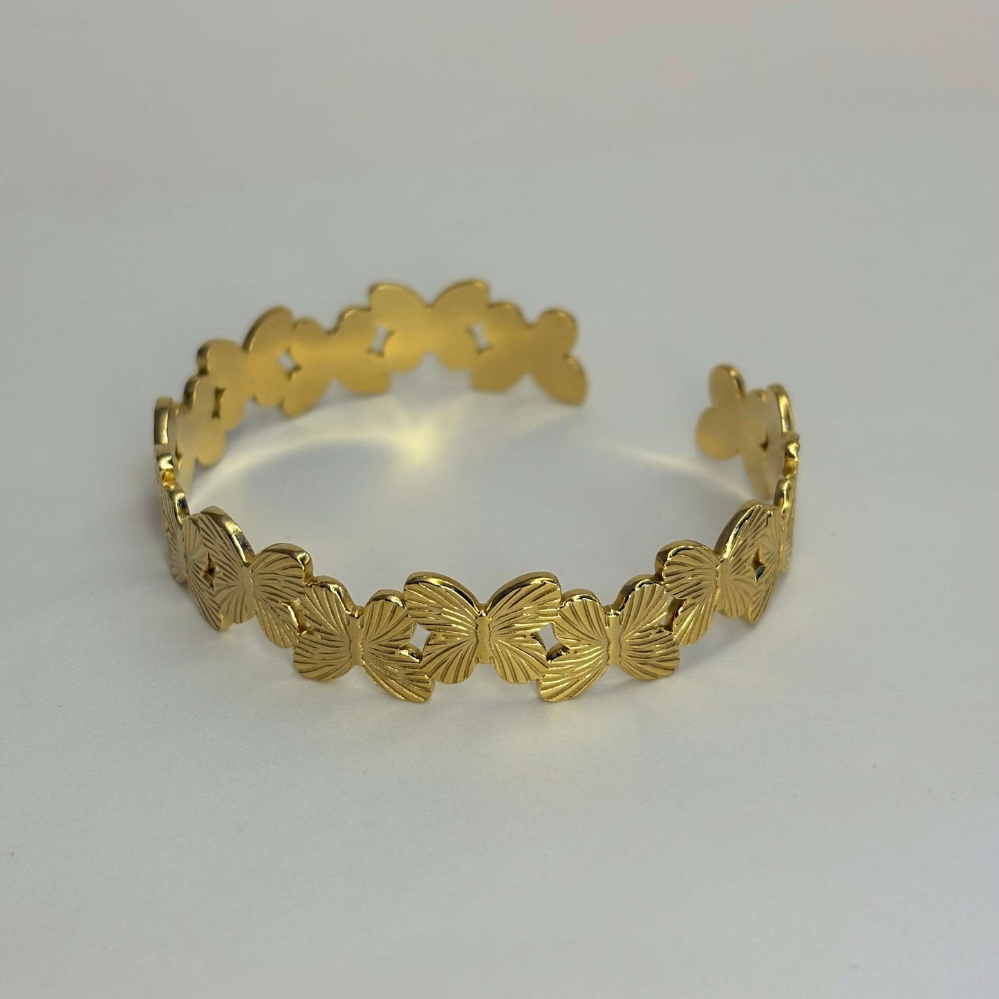 Gold Anti Tarnish Butterfly Bracelet