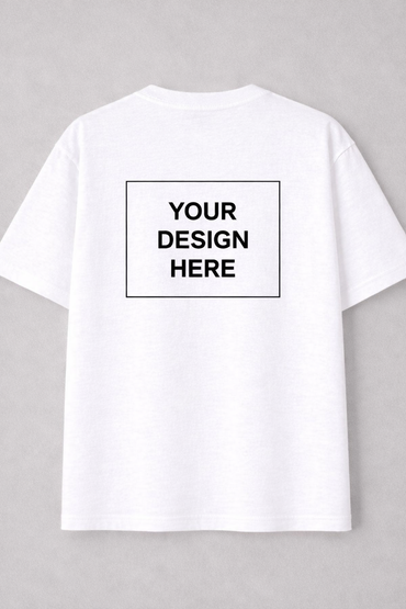 Custom Print Drop Shoulder Tee - Soft Cotton