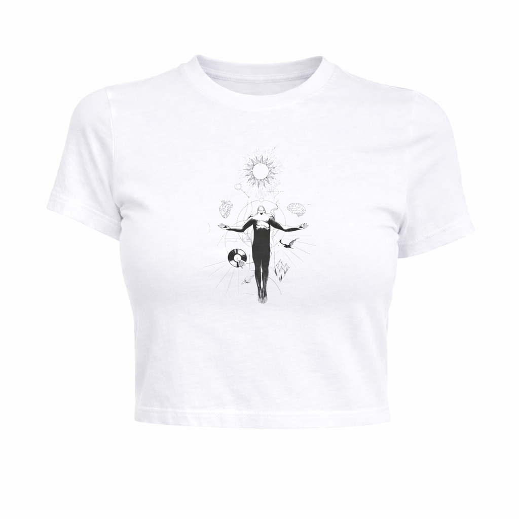 FO Celestial Balance Baby Tee – White