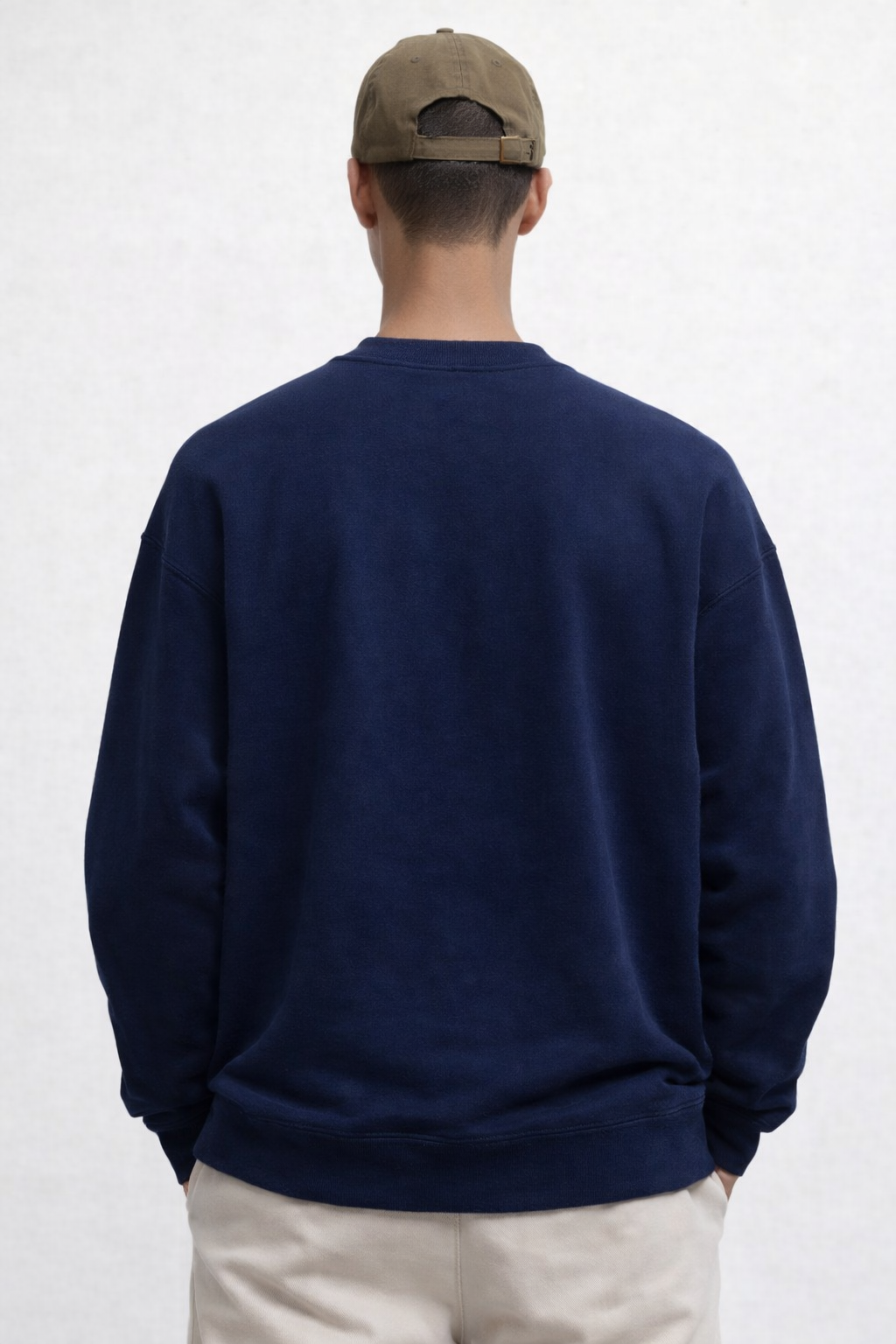 Dark Blue Demon Coil Graphic Sweatshirt