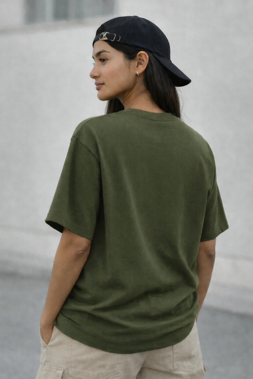I’m Blunt Oversized Tee – Olive Green