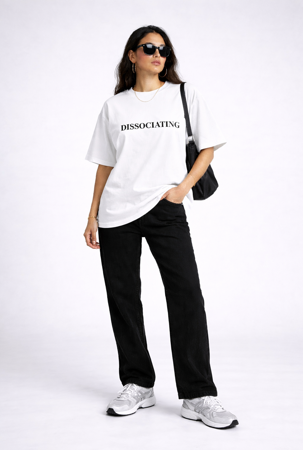 FO Dissociating drop-shoulder tee - White