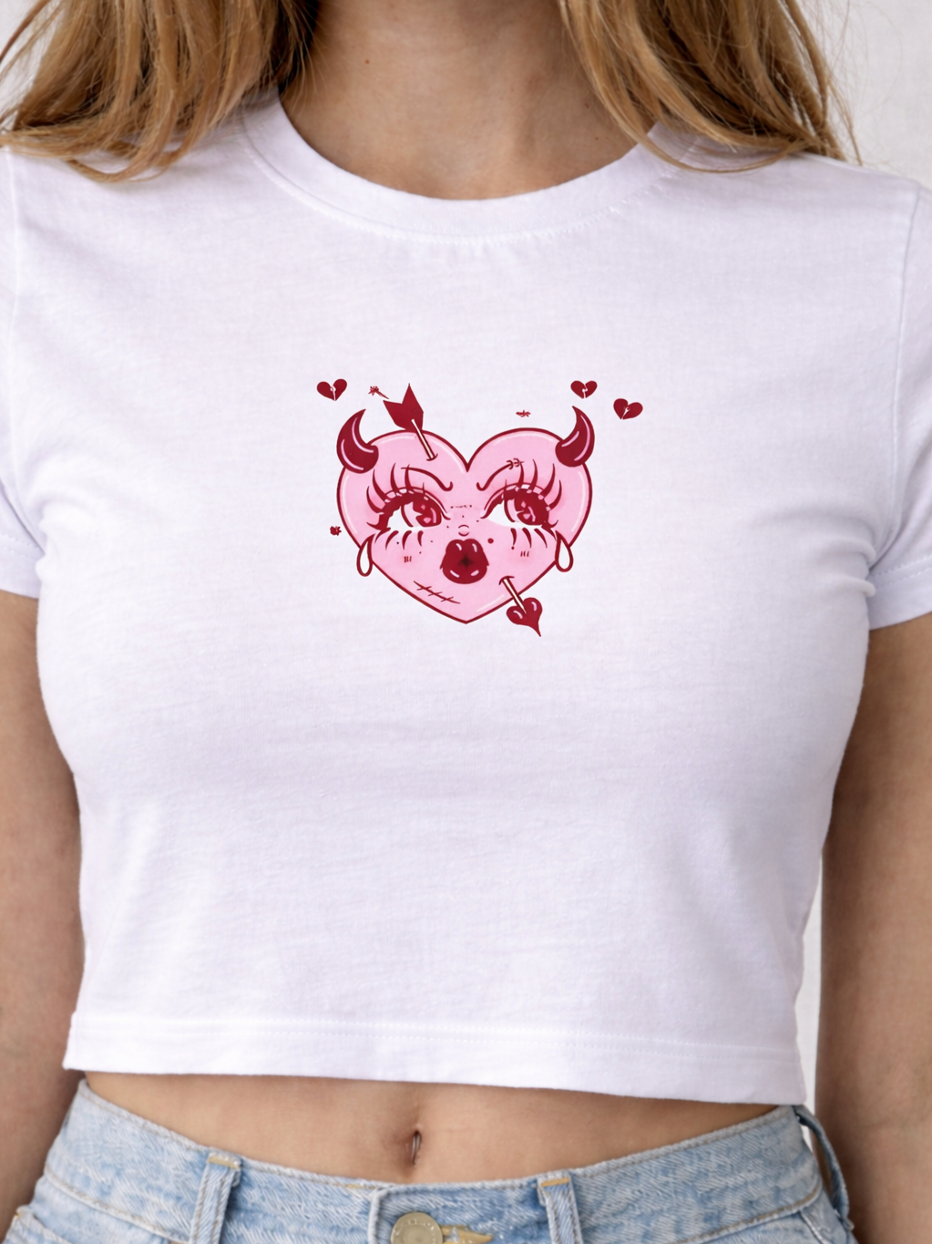 FO Heartbreaker Baby Tee – White