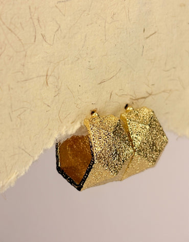 FO Matty Gilded Golden Anti Tarnish Hoops