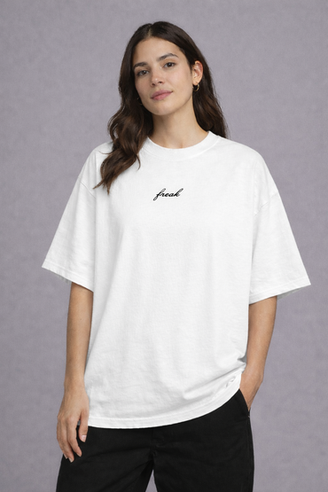 FO “Freak” Minimal Drop-Shoulder Tee – White