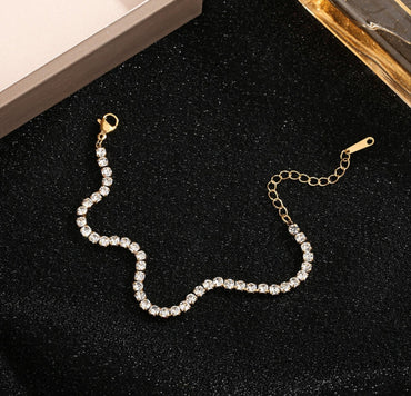 AD Zircon Anti Tarnish Tennis Bracelet