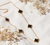 Black Anti Tarnish Vancleaf Neckpiece