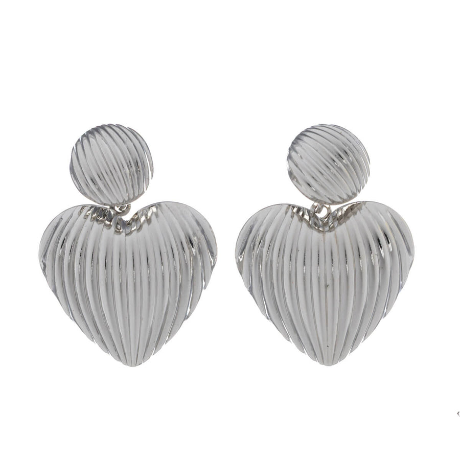 Silver Heart Earrings
