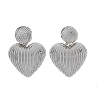 Silver Heart Earrings
