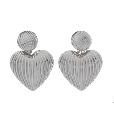 Silver Heart Earrings