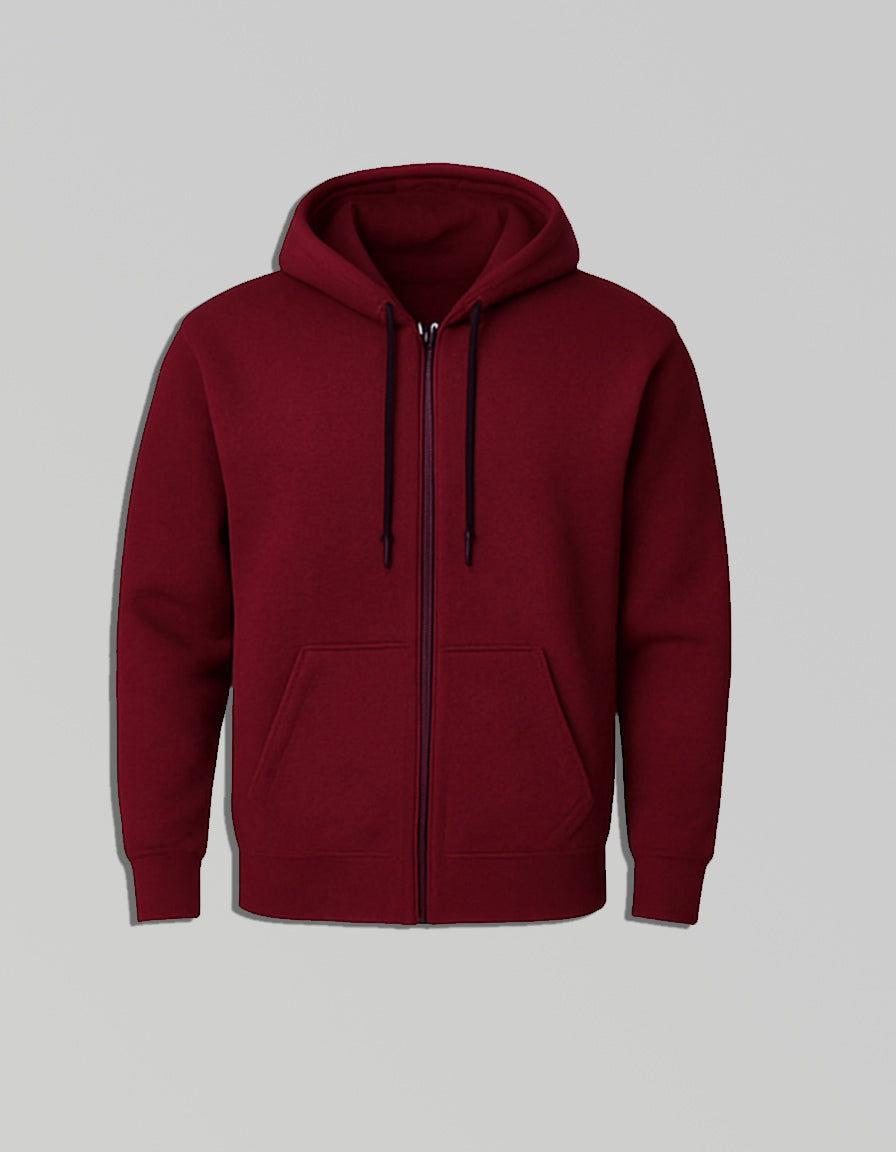 Maroon Hoodie Jacket