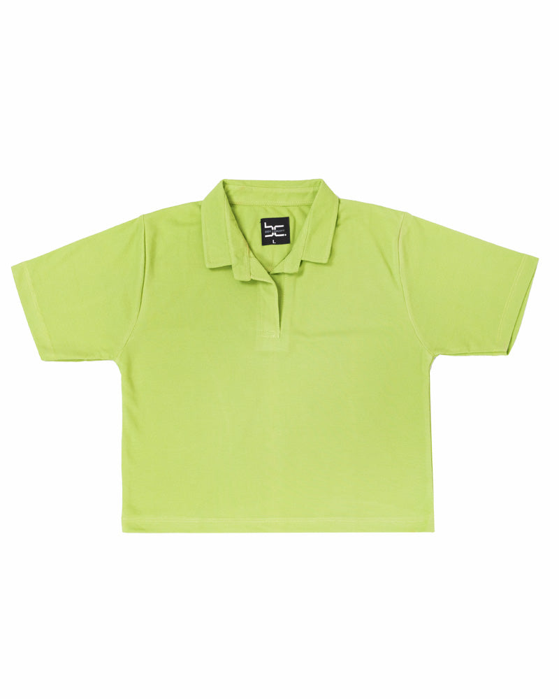 Women Polo T Shirt Green
