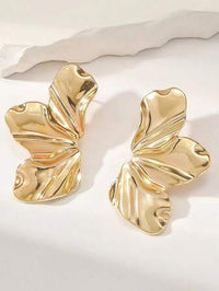Golden Anti Tarnish Leaf Earrings