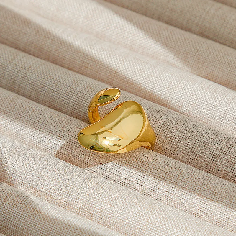 Gold Plated Anti Tarnish Aurora Flow Ring