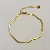 Golden Anti Tarnish Snake Chain Anklet
