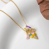 Golden Anti Tarnish Ice Cream Neckpiece
