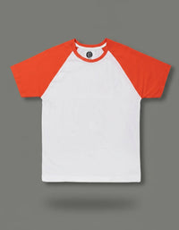 Raglan White And Red
