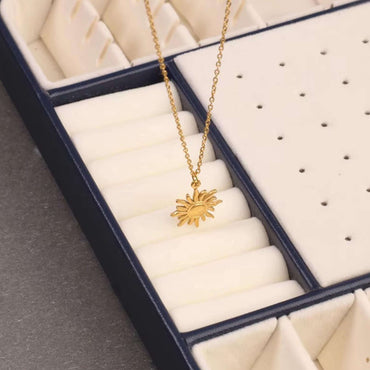 Golden Anti Tarnish Sun Neckpiece