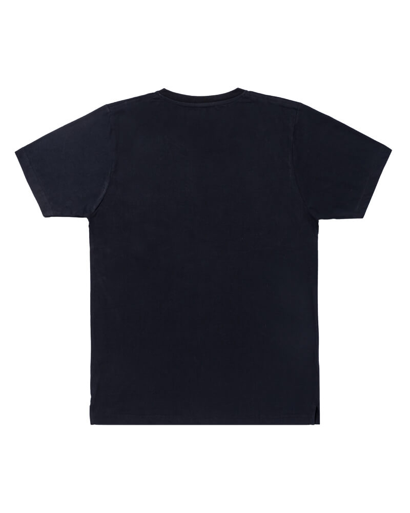 Henley Collar Navy Blue