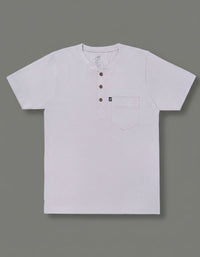 Henley Collar White