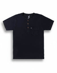 Henley Collar Black