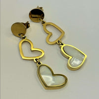 Golden Anti Tarnish Heart Dangler