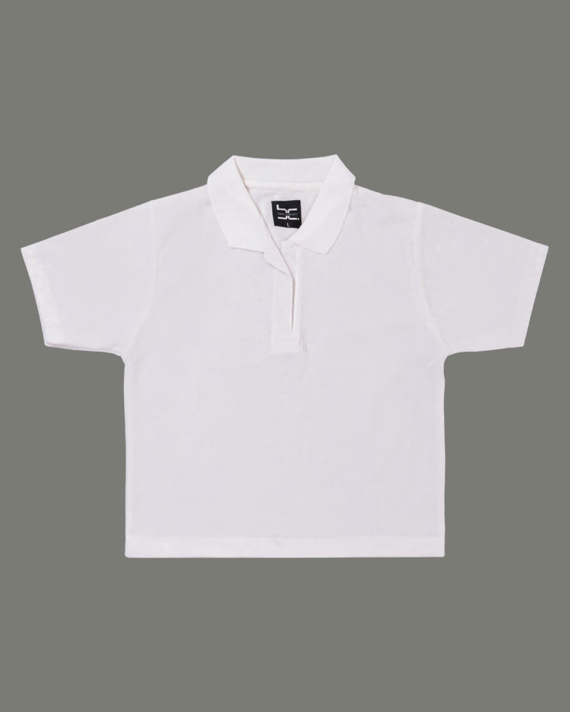 Women Polo T shirt White