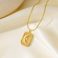 Golden Anti Tarnish Crescent Moon Neckpiece
