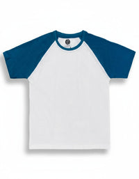 Raglan White And Blue