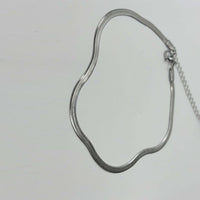 Silver Anti Tarnish Snake Chain Anklet
