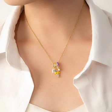 Golden Anti Tarnish Ice Cream Neckpiece