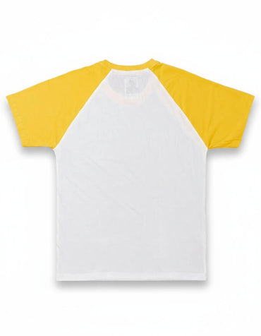 Raglan White and Yellow