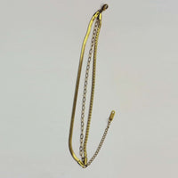 Gold Anti Tarnish Triple Layered Snake Chain Bracelet