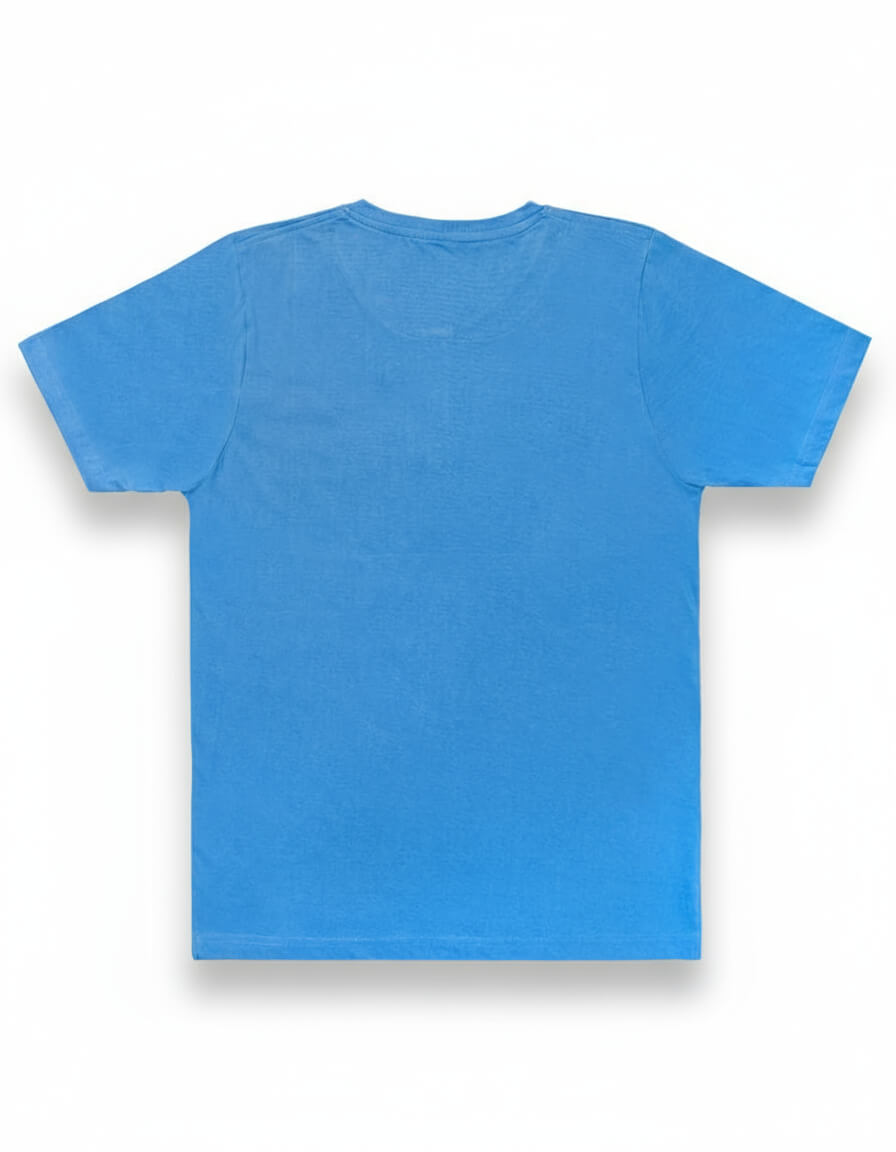 Henley Collar Light Blue