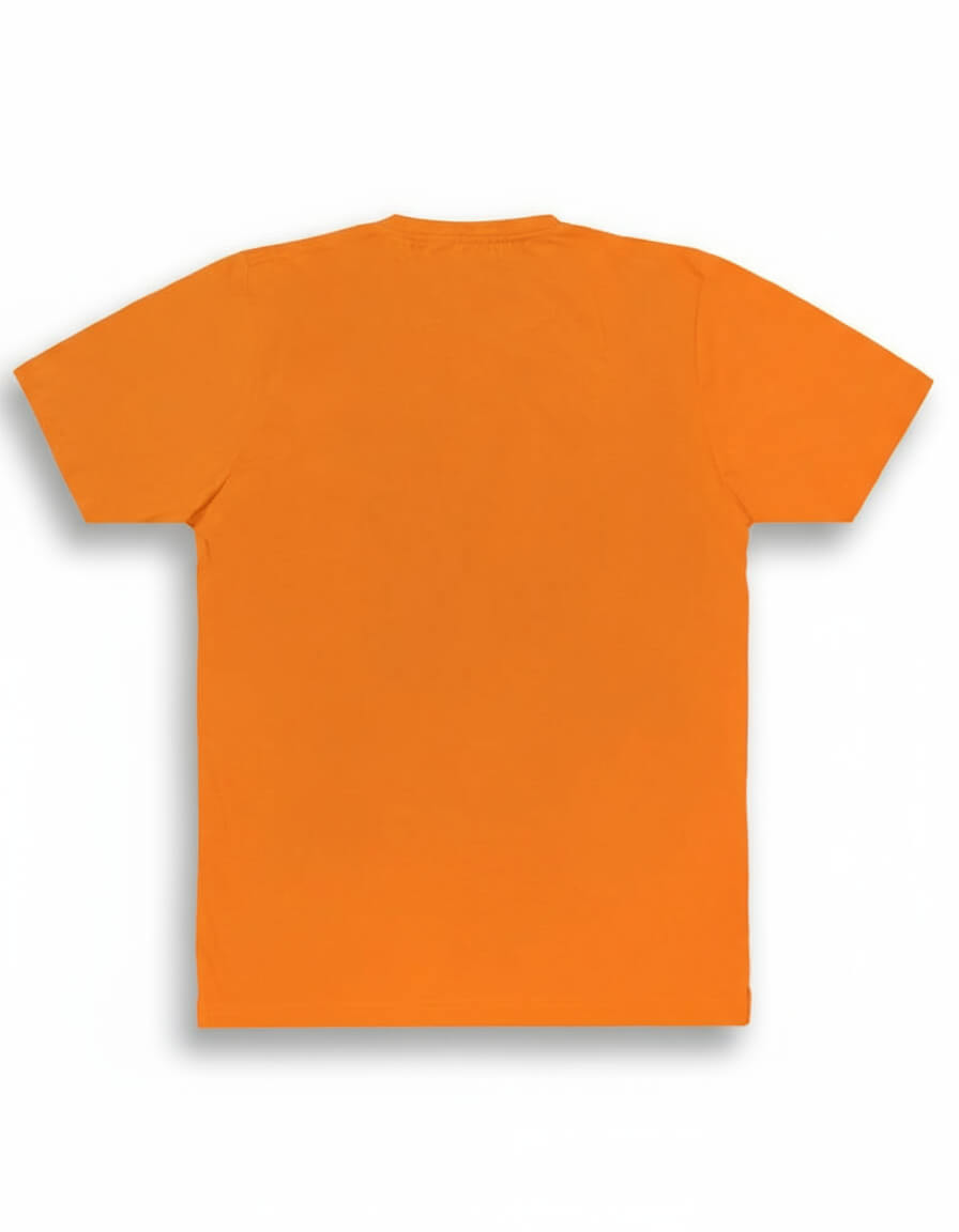 Henley Collar Cotton Orange