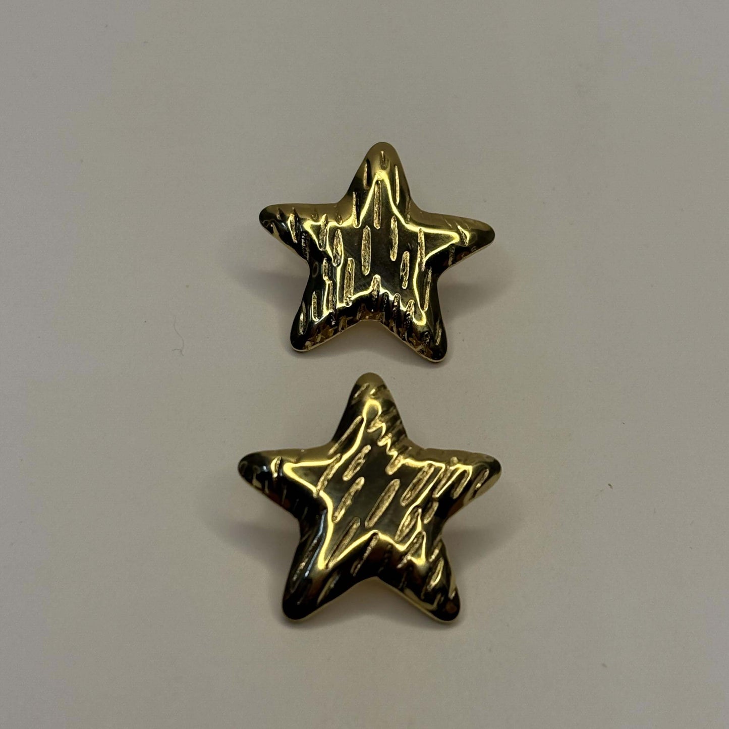 Golden Anti Tarnish Star Earrings