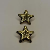 Golden Anti Tarnish Star Earrings