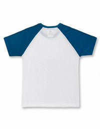 Raglan White And Blue