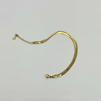Gold Anti Tarnish Double Layered Snake Chain Bracelet