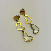 Golden Anti Tarnish Heart Dangler